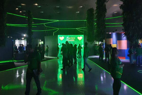 Entrada e saída do evento